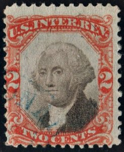 R135 2¢ Third Issue Documentary Stamp (1871) Used