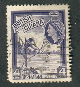 British Guiana #256 used single