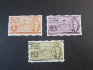 British Virgin Islands 1915 Sc 98-100 MH