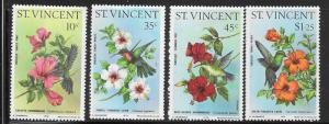 ST.Vincent #466-469   Flowers (MNH) CV$8.75