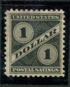 USA SC# PS10 Postal Savings $1.00 MNG with mount