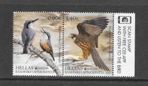 BIRDS- GREECE #2887 EUROPA  MNH