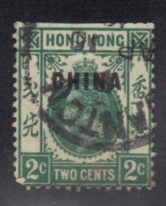 BRITISH OFFICES IN CHINA SCOTT #18 USED 2p 1922-27
