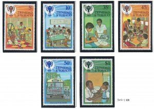 Trinidad & Tobabo Scott 302-307a MNH Complete Set