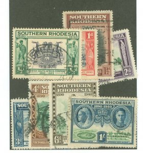 Southern Rhodesia #58-63 Used