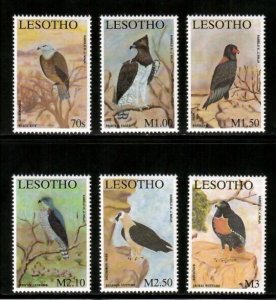 Lesotho 2001 - Birds - Set of 6 Stamps - Scott #1294-99 - MNH