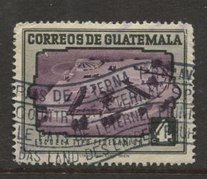 Guatemala - Scott 342 - General Issue - 1951 - Used - Single 4c Stamp