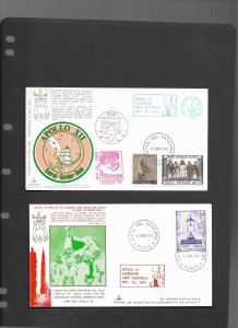 USA  Vatican City 1960's covers commerorating the US space program