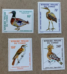 Congo PR 1978 Birds, MNH. Scott C240-C243, CV $11.80