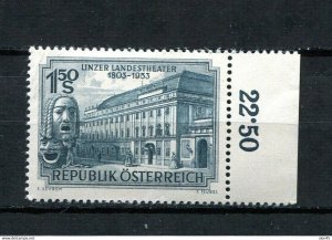 Austria 1953 Theater MH Sc 589 MI 988 11353