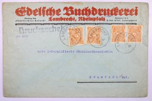 German Inflation 1923 - Printed Matter - Lambrecht - J7901