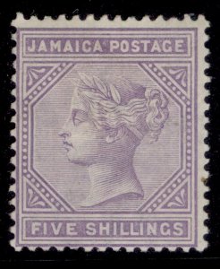 JAMAICA QV SG26, 5s lilac, M MINT. Cat £75.
