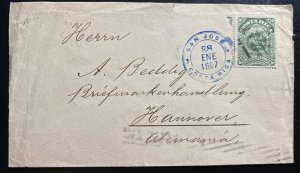 1897 Jose Costa Rica Cover to Hannover Germany