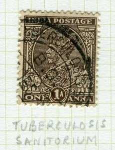 INDIA; POSTMARK fine used cancel on GV issue, TB Sanitorium