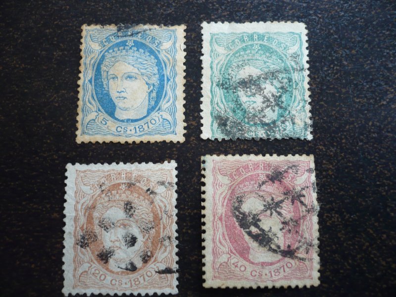 Stamps - Cuba - Scott# 46-49 - Used - Set of 4 stamps