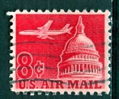 U.S.A.; 1962: Sc. # C64:  Used Perf. 10 1/2 x 11 Single Stamp