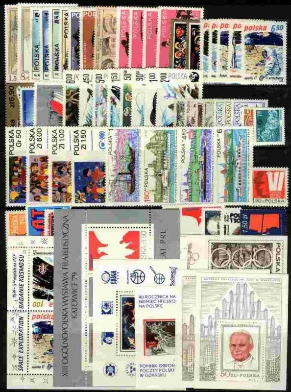 Poland 1979 MNH Year set