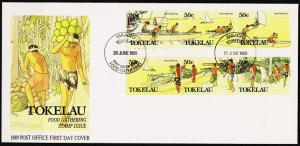 Tokelau. 1989 FDC. Food Gathering. Fine Used