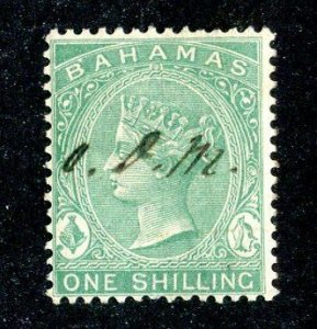 1898  Sc #23 p14 wmk2 used cv.$50 ( 723 Bahamas )