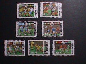 TANZANIA -1994 SC# 1174A-G  WORLD CUP SOCCER CHAMPIONSHIPS USED STAMPS