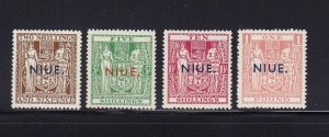 Niue Scott # 89A - 89D set VF-OG never hinged nice color scv $ 125 ! see pic !