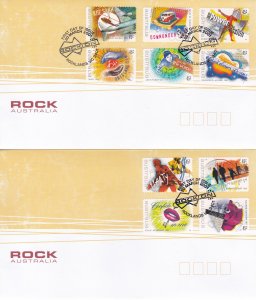 Australia # 1943 & 1945-1953, Rock Musicians, First Day Covers