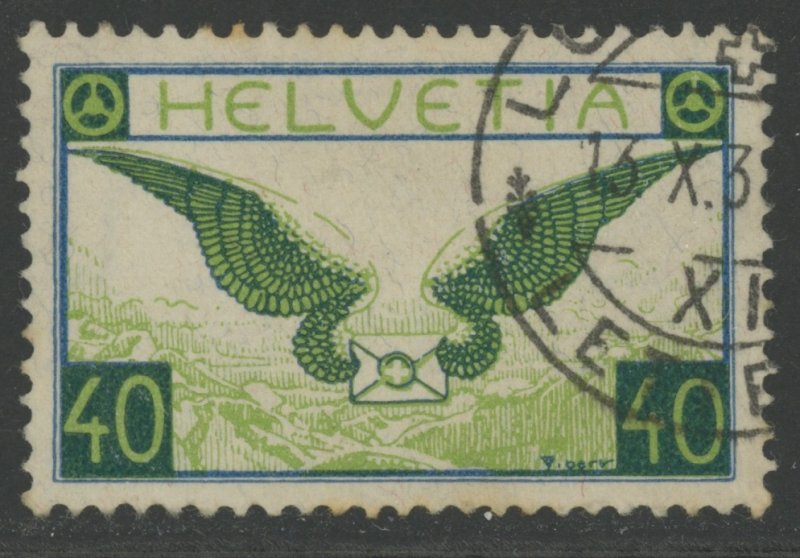 Switzerland C14 used (wrinkles) cat $60 (2202 3)