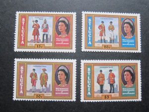 St Lucia 1978 Sc 438-441 set MH