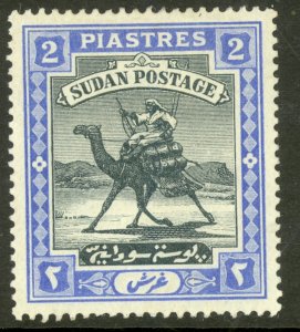 SUDAN 1898 2p CAMEL POST Issue Sc 14 MH