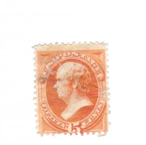 US 19th c #152 15c Banknote; used SCV=$225.00  (109X)