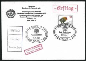 Germany  1981 Event Cover with Sc#1355