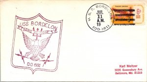 USS Bordelon 1970 - 6c Stamp - F74134