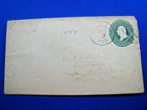 UNITED STATES COVER  - 1877   SCOTT #U164          (Xu11)