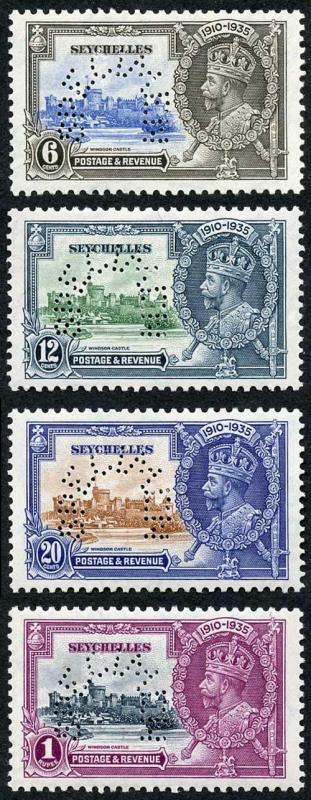 Seychelles SG128s/31s 1935 Silver Jubilee Perf Specimen Set M/M