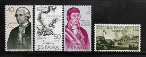 SPAIN, 1489-1496, MNH, BUILDERS OF THE NEW WORLD, TYPES OF 1961