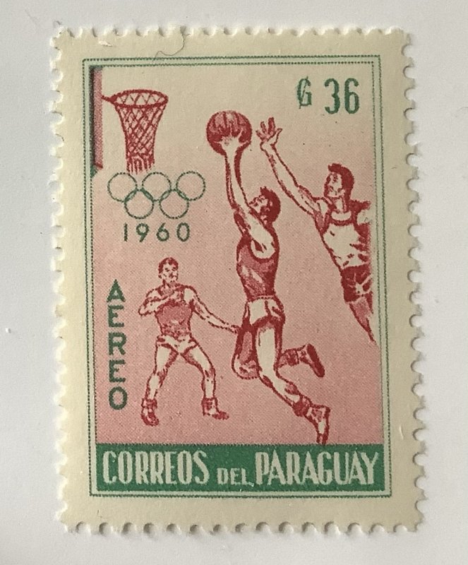 Paraguay 1960 Scott C264 MNH - 36g, Olympic games Rome Italy, Basketball