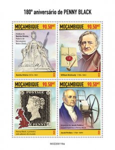 Mozambique 2020 Penny Black 180th Anniversary Souvenir Sheet