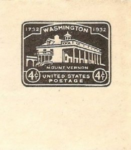 1932 United States Mt Vernon   SC# U527 Mint