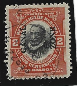 Canal Zone Scott #56 Used  2c Type V Overprint 2019 CV $1.75