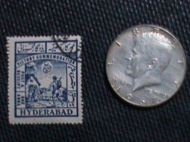 ​INDIA-HYDERABAD STATE-1946-SC#51- 76YEARS OLD-SOLDIERS COME HOME AFTER WW II