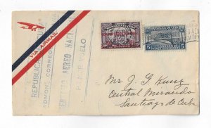Cuba 1930 2 issues on FDC with cachet