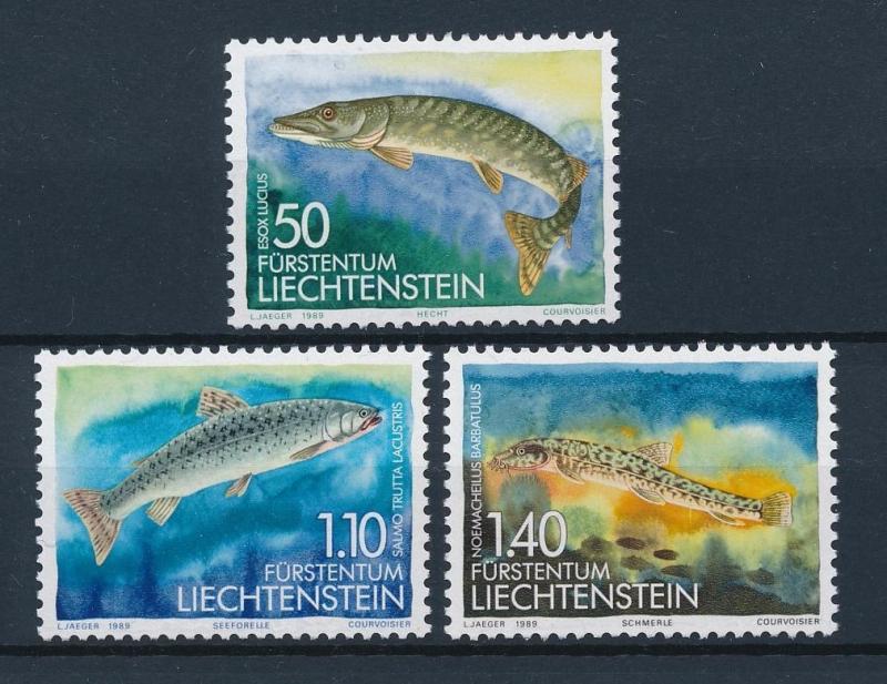 [38717] Liechtenstein 1989 Marine Life Fish MNH