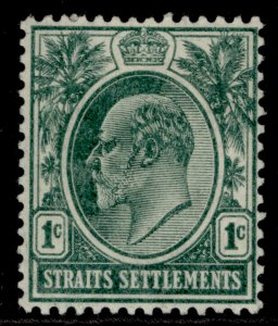 MALAYSIA - Straits Settlements EDVII SG127, 1c deep green, M MINT.