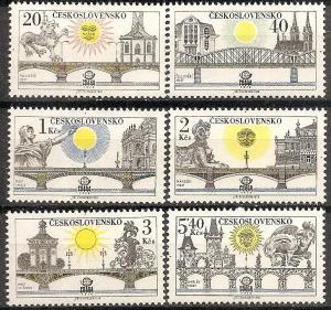 Czechoslovakia 2179-84 MNH 1978 PRAGA Stamp Exhib.