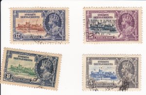 STRAITS SETTLEMENTS King George V 1935 Silver Jubilee Set SG 256 -259
