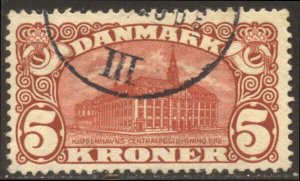DENMARK #82 Used - 1912 5k Post Office