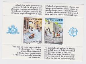 SAN MARINO 1989 Foglietto - Sheetlet EUROPA MNH - B13504