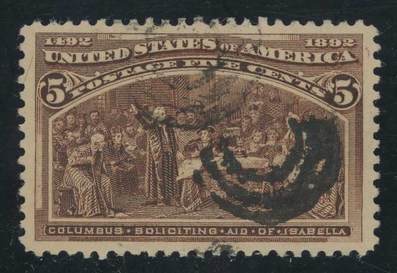 USA 234 - 5 cent chocolate - VF/XF Used