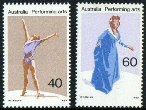 Australia SC#657-658 Performing Arts (1977) MNH