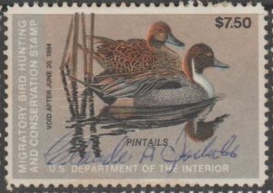 U.S. Scott #RW50 Duck Stamp - Used Single